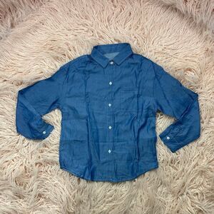 Boys 2XL Blue Button Down Shirt